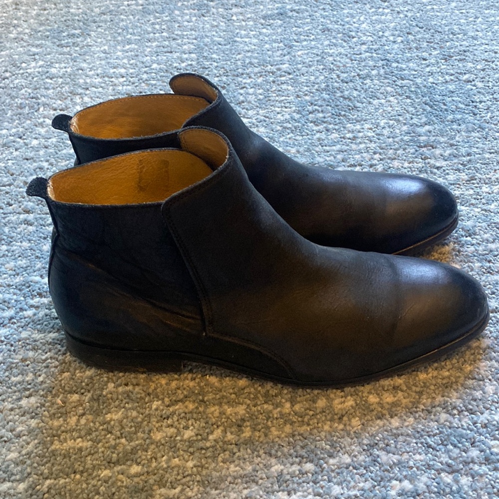 H London Men’s Black Boots size 9US/42EU